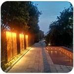 公園雕塑景觀(guān)亮化怎樣做？——洗墻燈如何安裝固定？